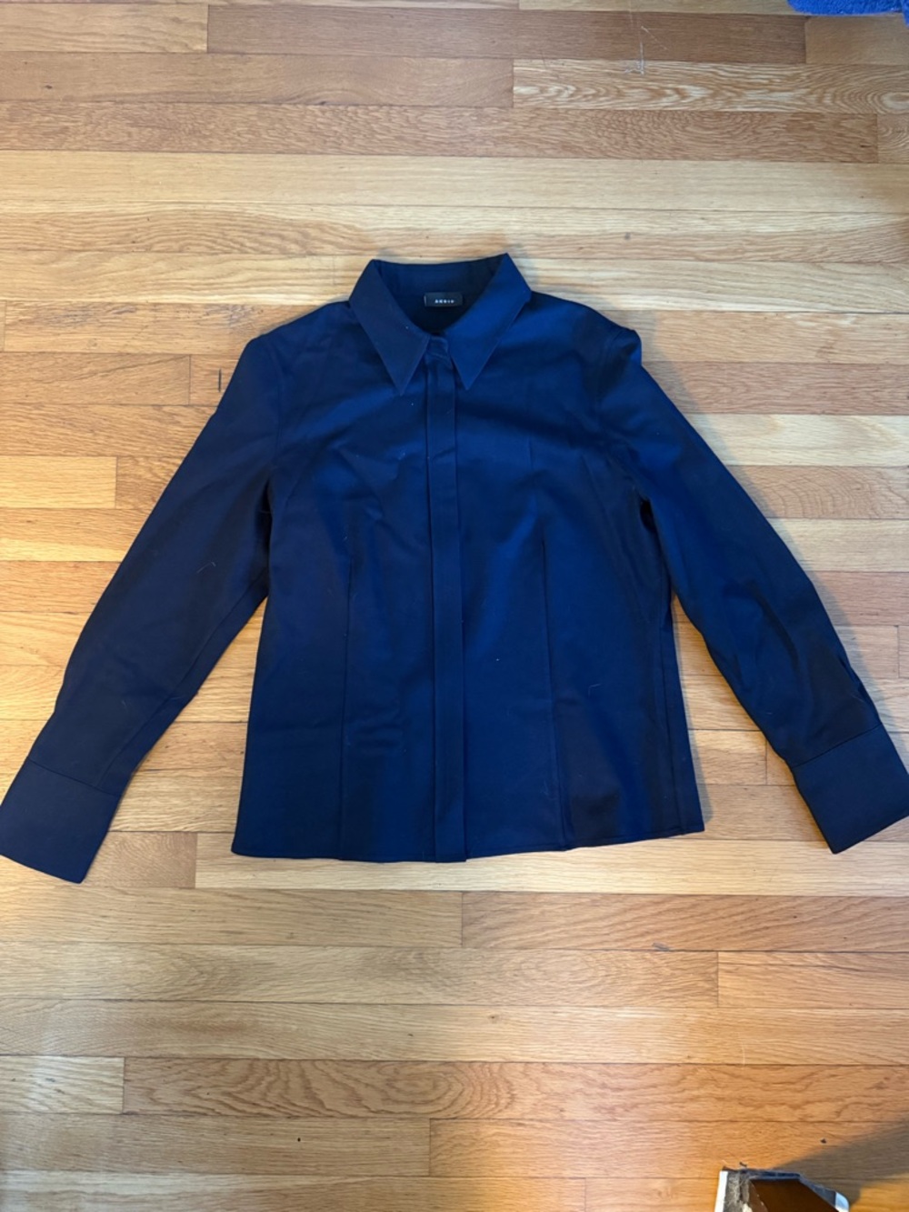 Akris Women's Navy Wool Shirt